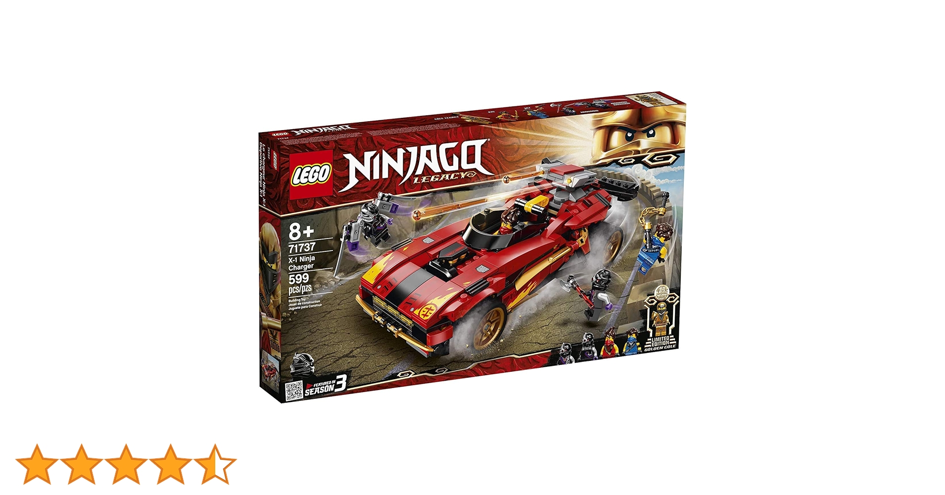 LEGO NINJAGO Legacy X-1 Ninja Charger 71737 Ninja Toy